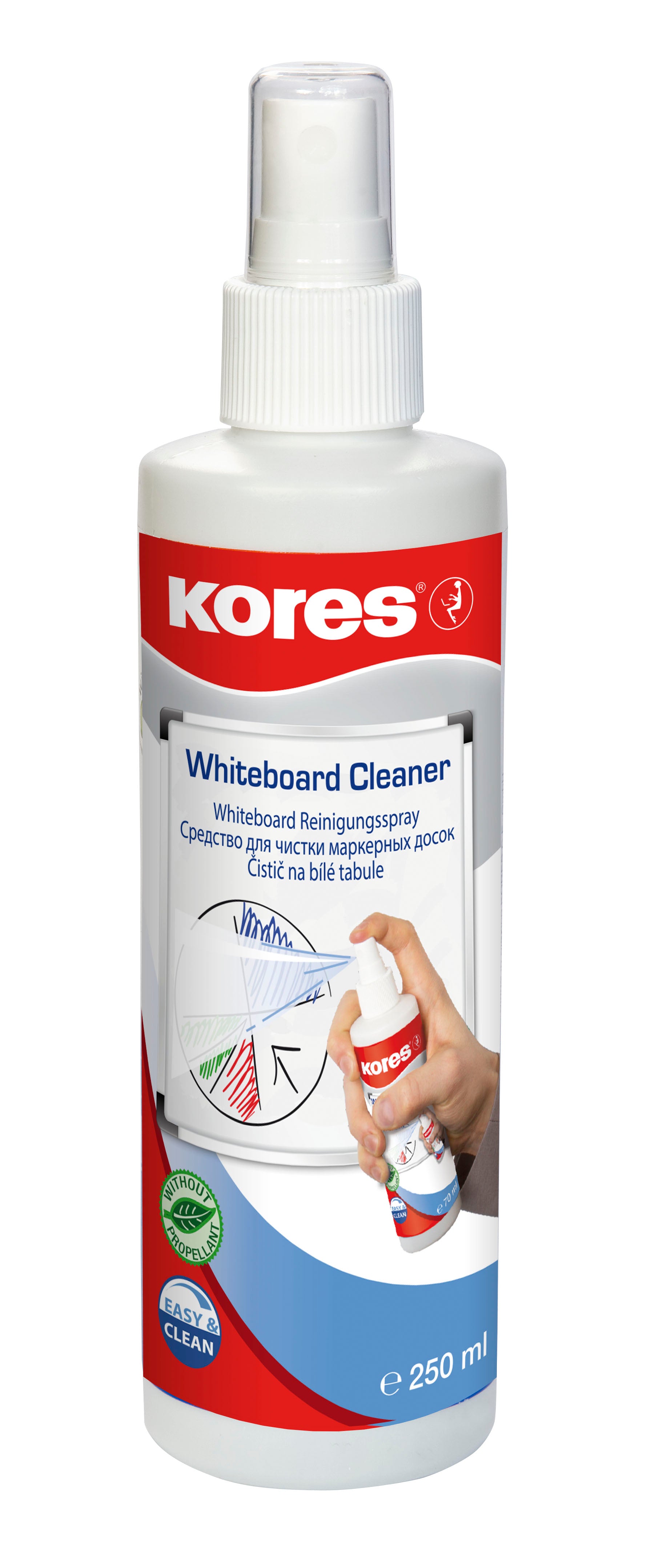 SPRAY CURATARE WHITEBOARD 250ML KORES SPRAY CURATARE WHITEBOARD 250ML KORES